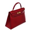 Image 7 : Hermes Red Leather Kelly 32cm Handbag