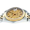 Image 7 : Rolex Mens Quickset Sapphire 18K Yellow Gold And Stainless Steel Champagne Index