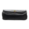 Image 4 : Chanel Black Caviar Leather Single Flap Shoulder Bag