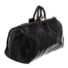Image 2 : Louis Vuitton Black Leather Keepall 55cm Travel Bag