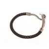 Image 4 : Hermes Black Jumbo Hook Cord Bracelet