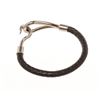 Image 5 : Hermes Black Jumbo Hook Cord Bracelet