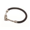 Image 6 : Hermes Black Jumbo Hook Cord Bracelet