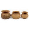 Image 1 : 3 Tarahumara Finely Woven Baskets