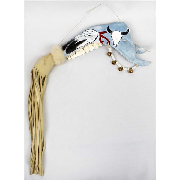 Native American Buffalo Jawbone War Club