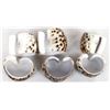 Image 2 : Set of 6 Natural Tiger Cowrie Shell Napkin Rings