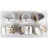 Image 3 : Set of 6 Natural Tiger Cowrie Shell Napkin Rings