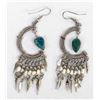 Image 1 : Peruvian Chrysocolla Earrings