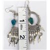 Image 5 : Peruvian Chrysocolla Earrings