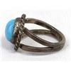 Image 3 : Navajo Old Pawn Sterling Turquoise Ring, Size 9