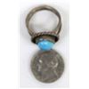 Image 6 : Navajo Old Pawn Sterling Turquoise Ring, Size 9