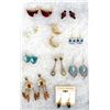 Image 1 : 10 Pairs of Assorted Costume Jewelry Earrings
