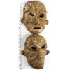 Image 4 : 2 Mexican Pottery Diablo Masks