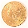 Image 1 : 1899 $20 US Gold Coin