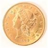 Image 1 : 1899 $20 US Gold Coin