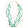 Image 1 : 3-Strand Turquoise Sterling Necklace
