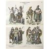 Image 2 : Rare 19thc Costume Plates, Ancient Germans