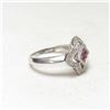 Image 4 : Ruby Diamond 14kt Gold Cocktail Ring