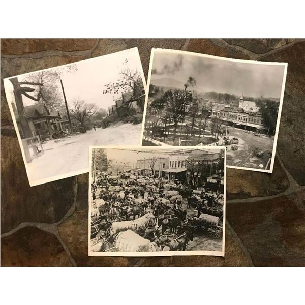 Early 1900's Marietta Square, Georgia, Cotton Wagons Photos