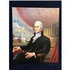 Image 2 : 20thc Thomas Jefferson, Montecello Oil Painting