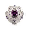 Image 1 : Amethyst Crystal Brooch