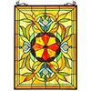 Image 1 : Multi Color Stained Art Glass Hanging Window Panel