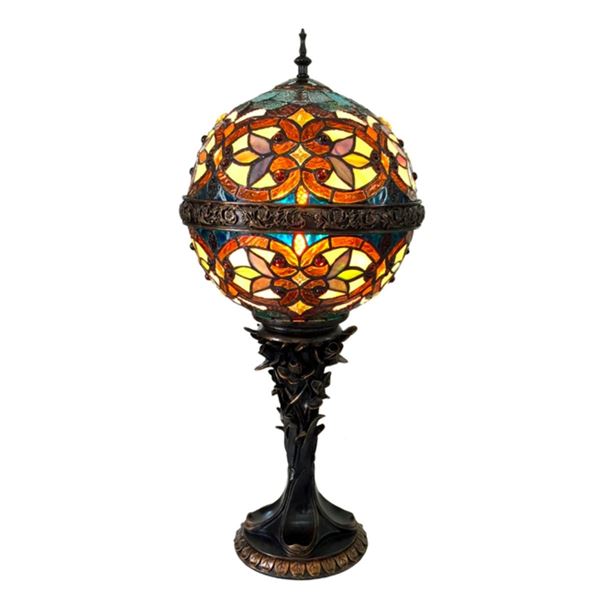 Spectacular Mounted Art Glass Globe Light