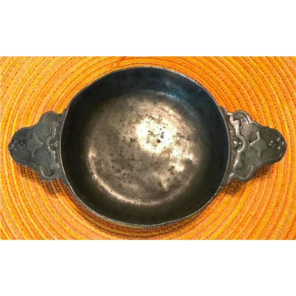 18thc Continental Pewter Porringer