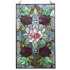 Image 2 : Tiffany Style Roses Stained Art Glass Panel
