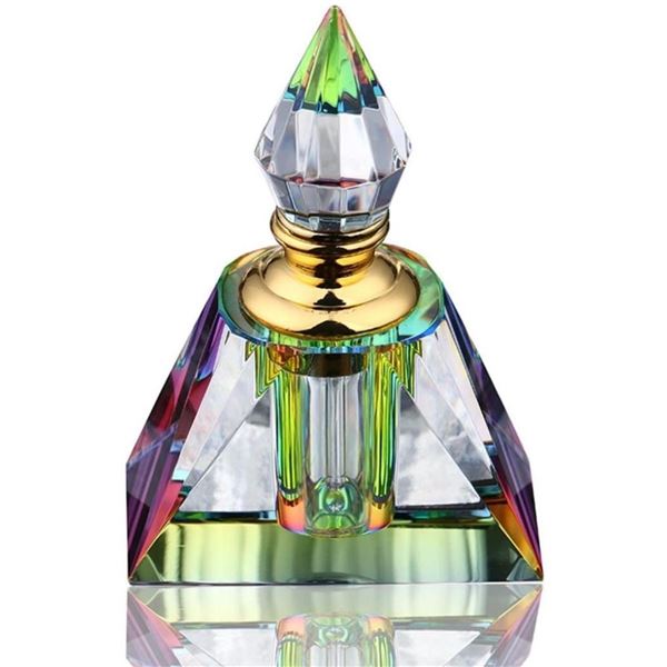 Egyptian Style Glass Pyramid Perfume Bottle