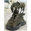 Image 1 : Style of Remington, Resting Cowboy Bronze Sculpture