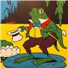 Image 1 : Early 1900's Animal ABC Book Frog Print