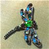 Image 1 : Large Crystal Dragonfly Brooch Pin