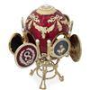 Image 2 : Russian Enamel Gilt Photo Frame Trinket Box Egg