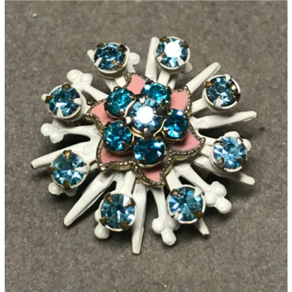 Mid Century Atomic Starburst Brooch