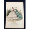 Image 2 : 19thc French Hand-colored Engraving, Fashion Plate