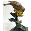 Image 2 : Colorful Finch Bird Bronze Sculpture