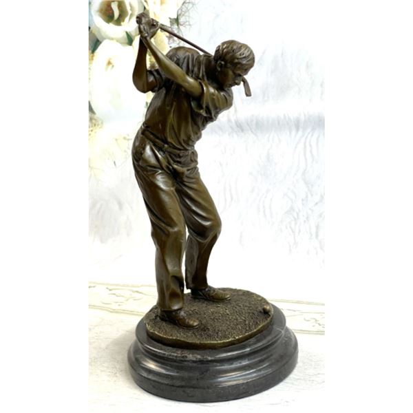 Golf Club, Golfing Bronze Trophy Sculpture