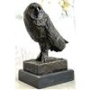 Image 1 : Brutalist Style Bronze Owl Sculpture