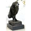 Image 2 : Brutalist Style Bronze Owl Sculpture