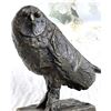 Image 3 : Brutalist Style Bronze Owl Sculpture