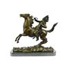 Image 1 : Mounted Indian Chief Bronze Sculpture