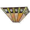 Image 2 : Mission Style Stained Art Glass Sconce