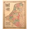 Image 1 : 19thc J. H. Colton Map of Holland And Belgium