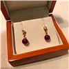 Image 1 : Swarovski Red Berry Crystal Earrings