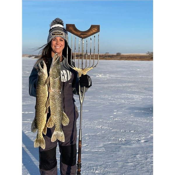 North Dakota Pike Spearing Adventure