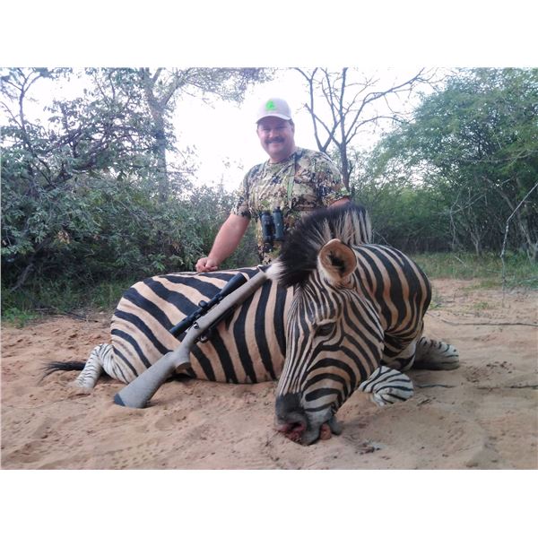 10 Day Safari, 2 Hunters, 1 Zebra, 1 Impala, 1  Blesbuck and 1 Warthog each Hunter