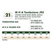 Image 1 : M H A Tombstone J95