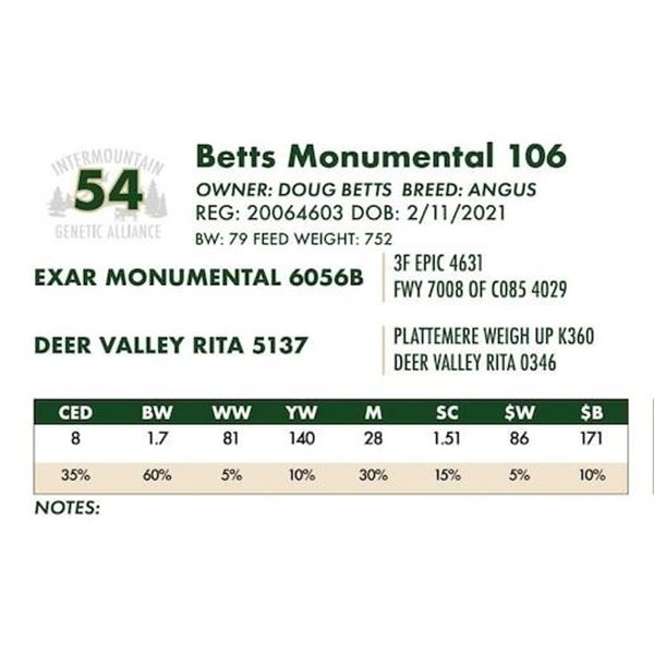 Betts Monumental 106