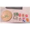 Image 2 : lot of canadian stamps + wood token